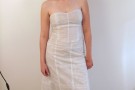 Dryer Sheet Wedding Dress. Used Dryer Sheets, Nylon thread, lining☹