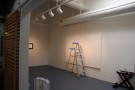 Before. 2014. This is how the long, skinny Nils Lou Memorial Gallery looked before I began.